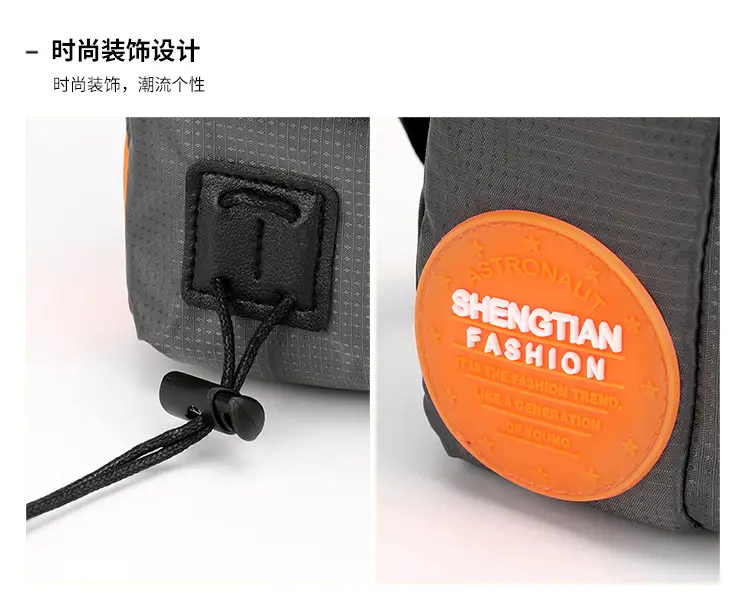 Men's Korean Style Waterproof Crossbody Bag Blue Orange — feature 19