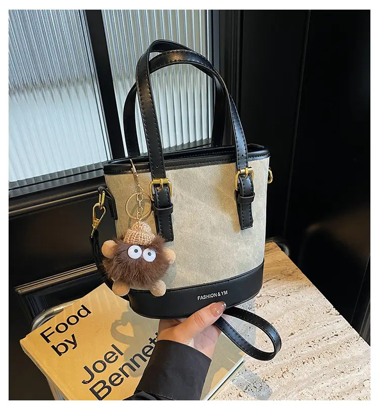 Crossbody Bag for Women with Pom Pom Decor — feature 1