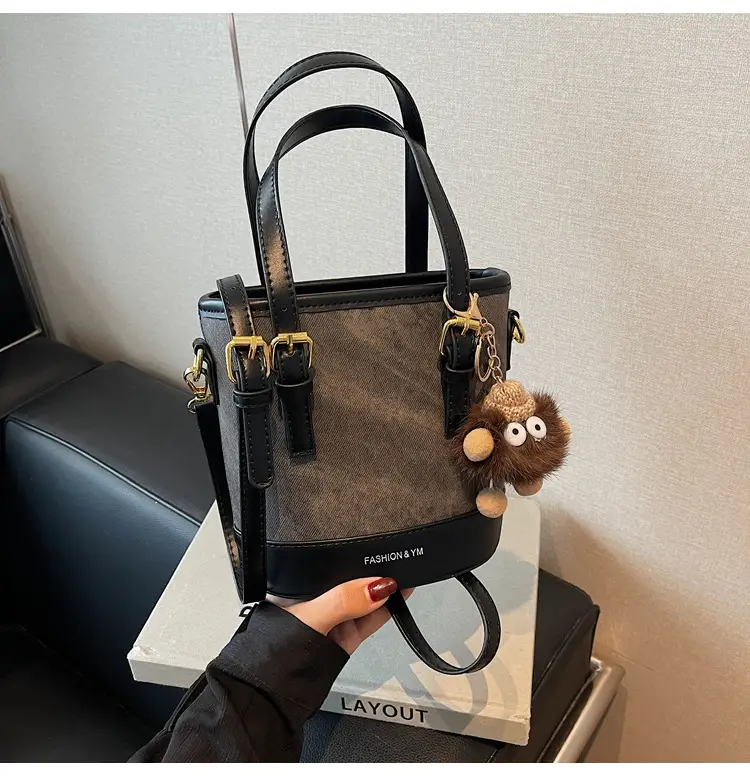 Crossbody Bag for Women with Pom Pom Decor — feature 12