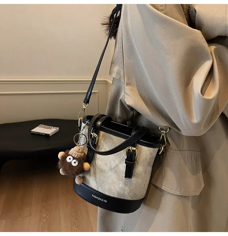 Crossbody Bag for Women with Pom Pom Decor — feature 14
