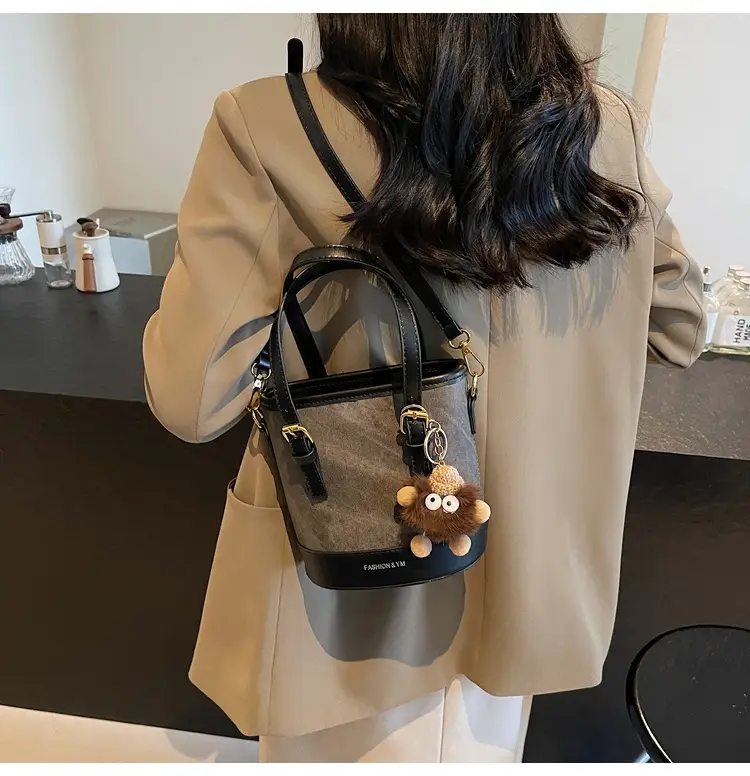 Crossbody Bag for Women with Pom Pom Decor — feature 26