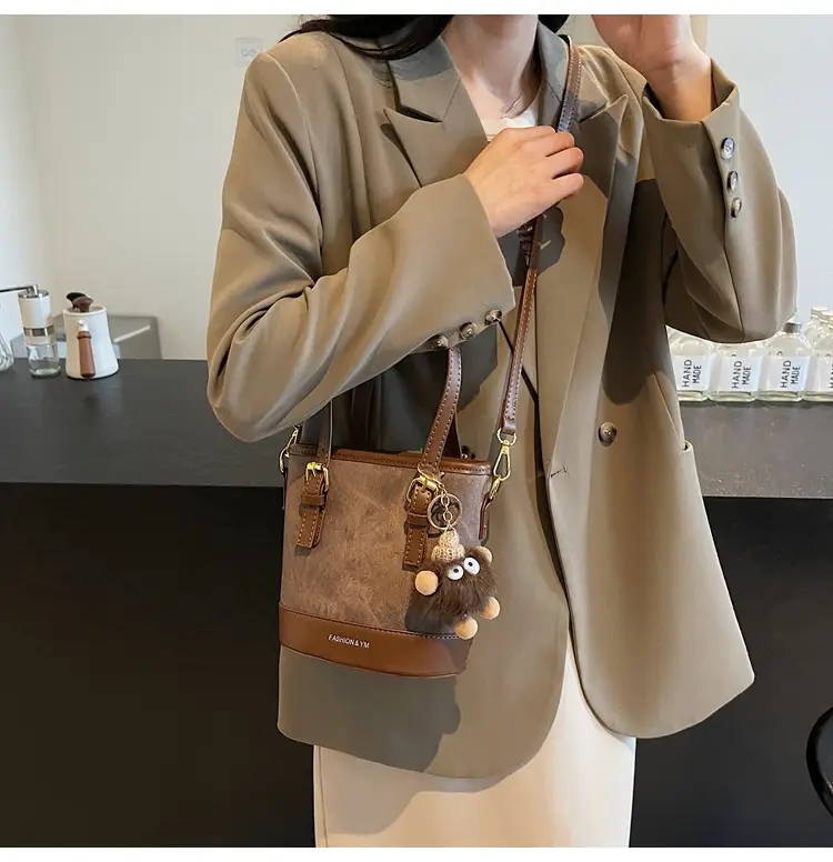 Crossbody Bag for Women with Pom Pom Decor — feature 32
