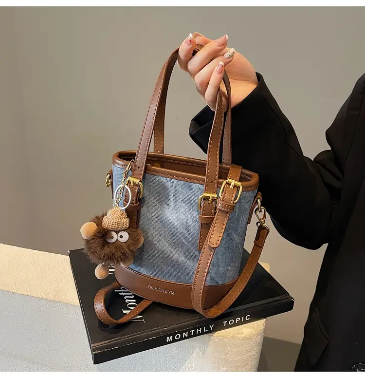 Crossbody Bag for Women with Pom Pom Decor — feature 34