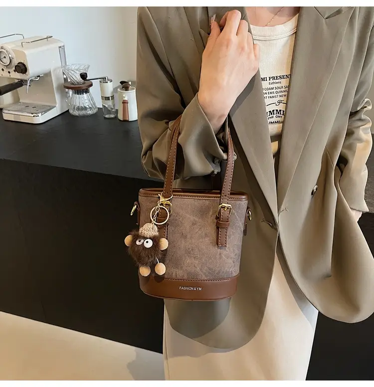 Crossbody Bag for Women with Pom Pom Decor — feature 37