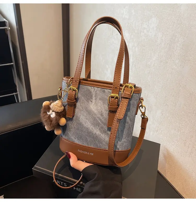 Crossbody Bag for Women with Pom Pom Decor — feature 41