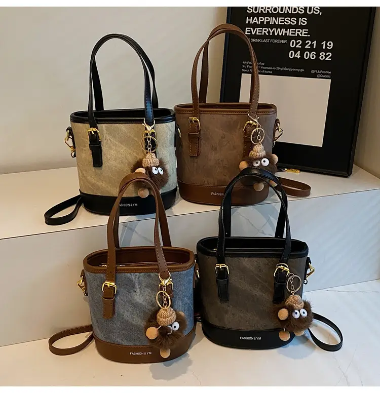 Crossbody Bag for Women with Pom Pom Decor — feature 9