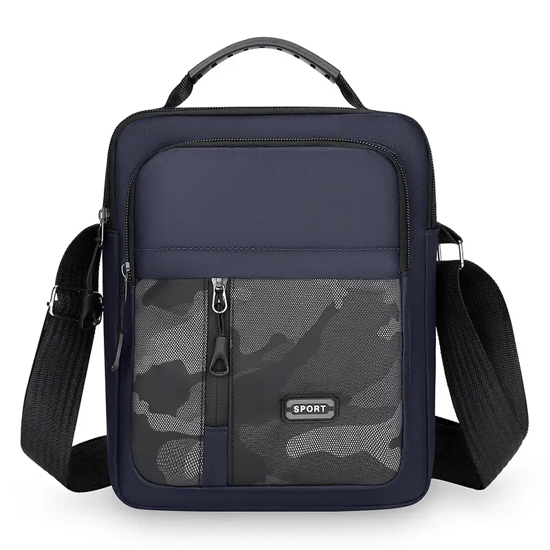 Men's Camouflage Satchel Backpack Black Crossbody - Image 8