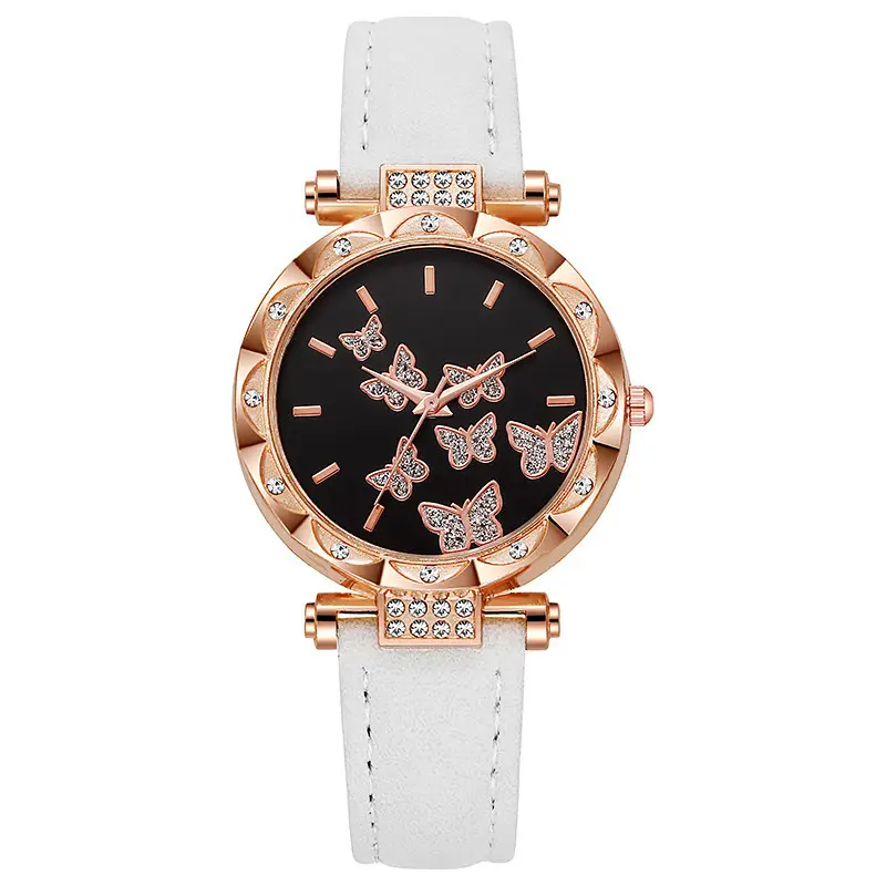Rose Gold Butterfly Digital Watch for Women
