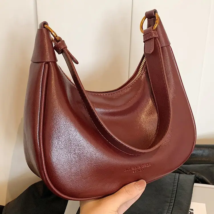 Women's Brown Leather Shoulder Crossbody Bag 2024 - Image 6