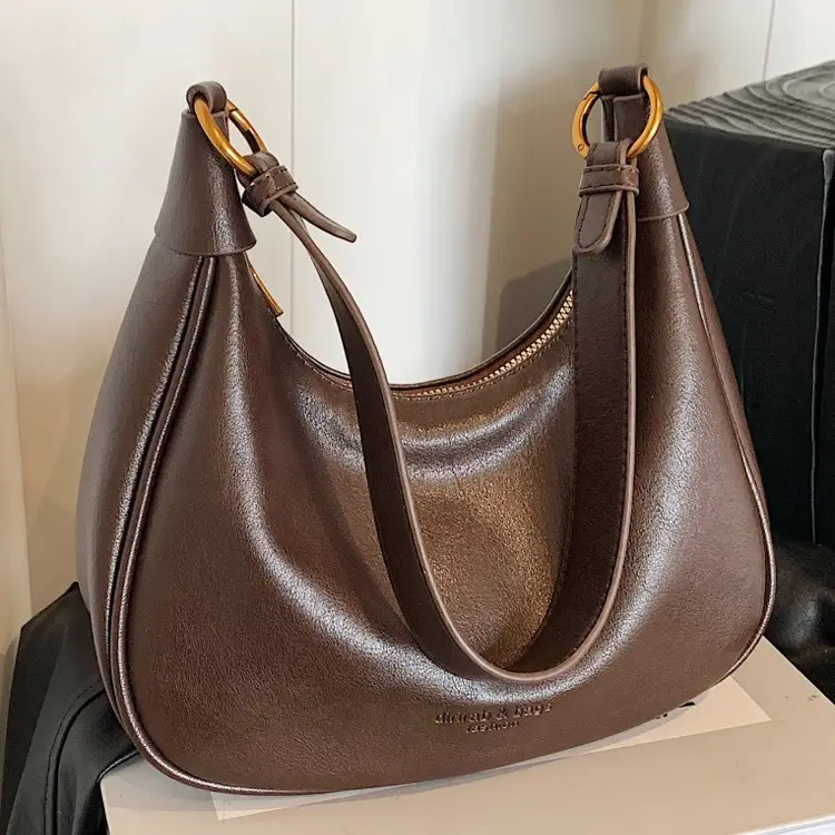 Women's Brown Leather Shoulder Crossbody Bag 2024 - Image 8