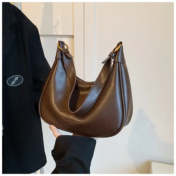 Women's Brown Leather Shoulder Crossbody Bag 2024 — feature 14