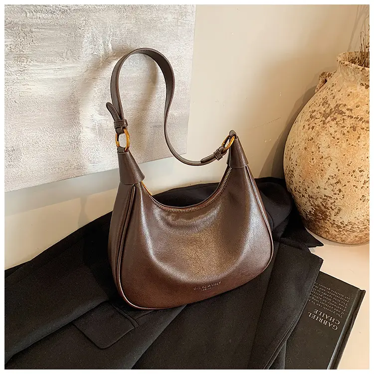 Women's Brown Leather Shoulder Crossbody Bag 2024 — feature 17