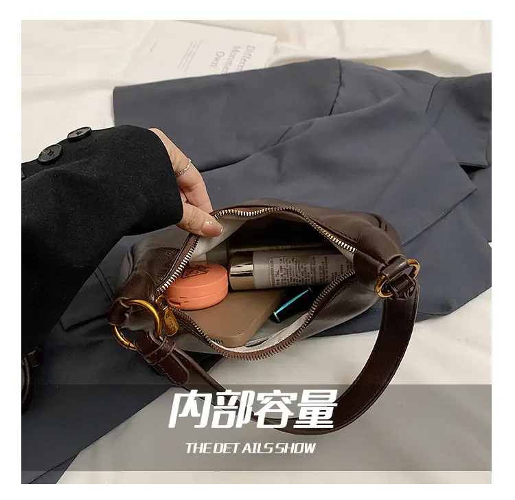 Women's Brown Leather Shoulder Crossbody Bag 2024 — feature 3