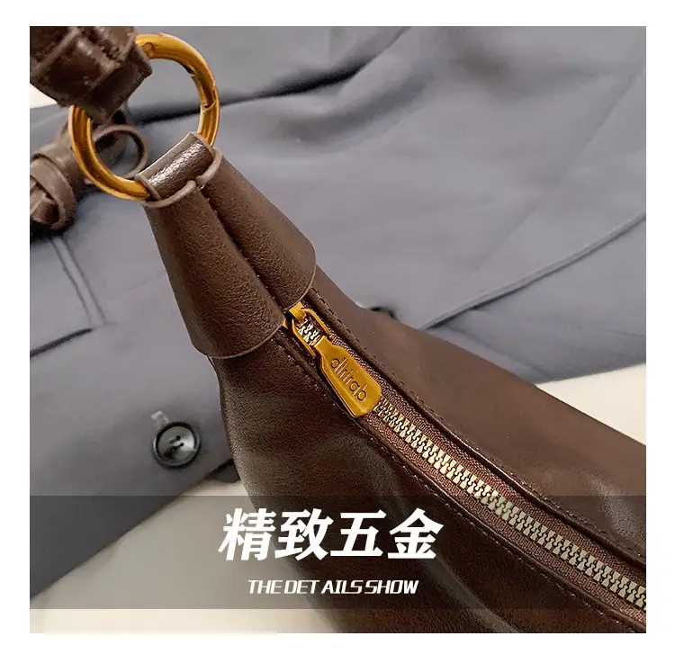 Women's Brown Leather Shoulder Crossbody Bag 2024 — feature 4
