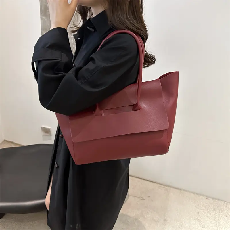Women's Large Brown Leather Tote Bag 2024 - Image 7
