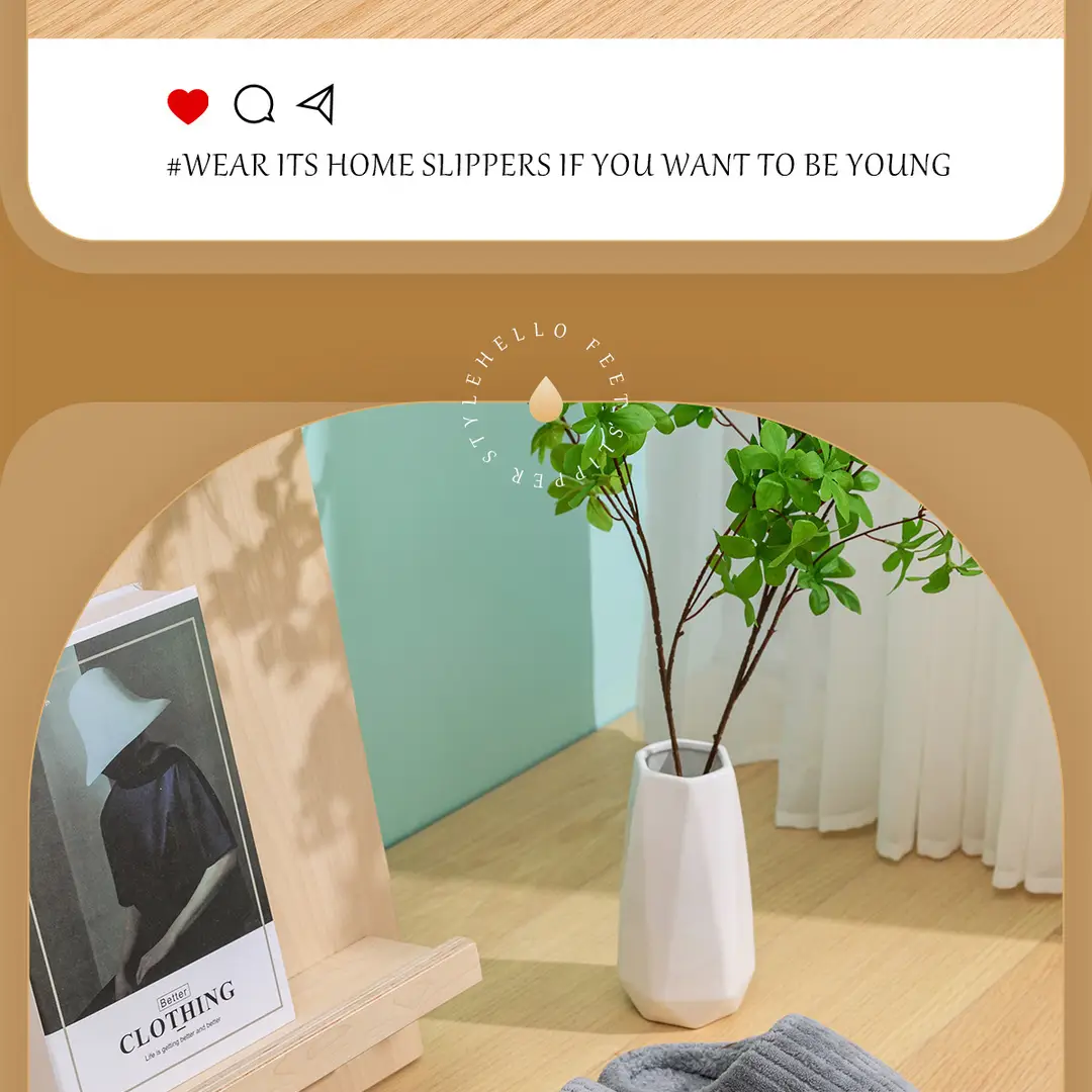 Cotton Slippers Women's Autumn and Winter New Indoor Home Home Warm Wool Slippers Men's Household Men's Autumn and Winter — feature 15