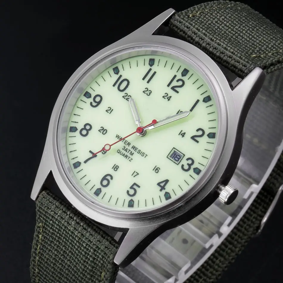 Military Style Silicone Watch for Men Blue - Image 13