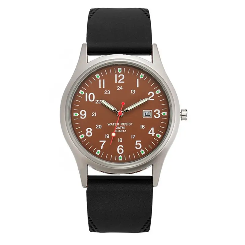 Military Style Silicone Watch for Men Blue - Image 5