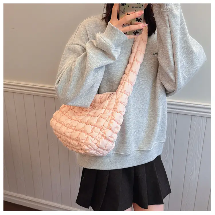 Black Cloud Pleated Shoulder Bag for Women — feature 20