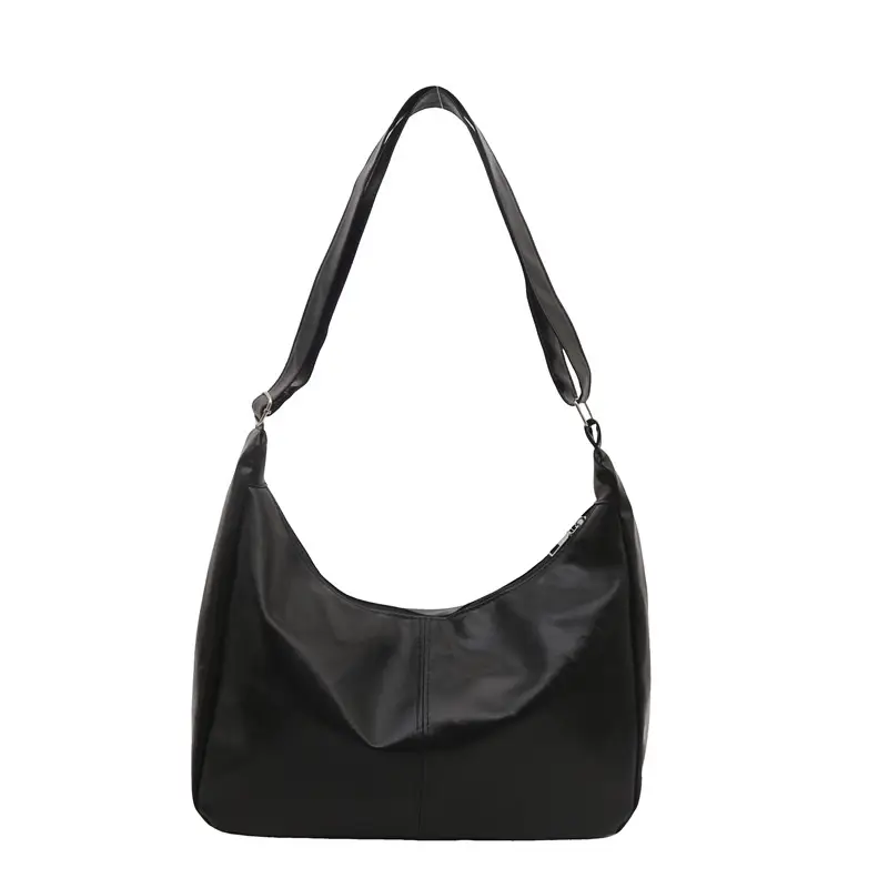 Trendy Red Leather Shoulder Tote Bag for Women