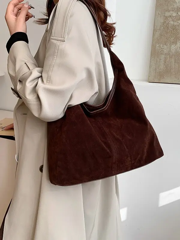 Women Retro Cross-Border Shoulder Bag Brown 2026 - Image 6