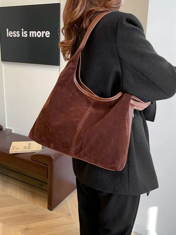 Women Retro Cross-Border Shoulder Bag Brown 2026 - Image 8
