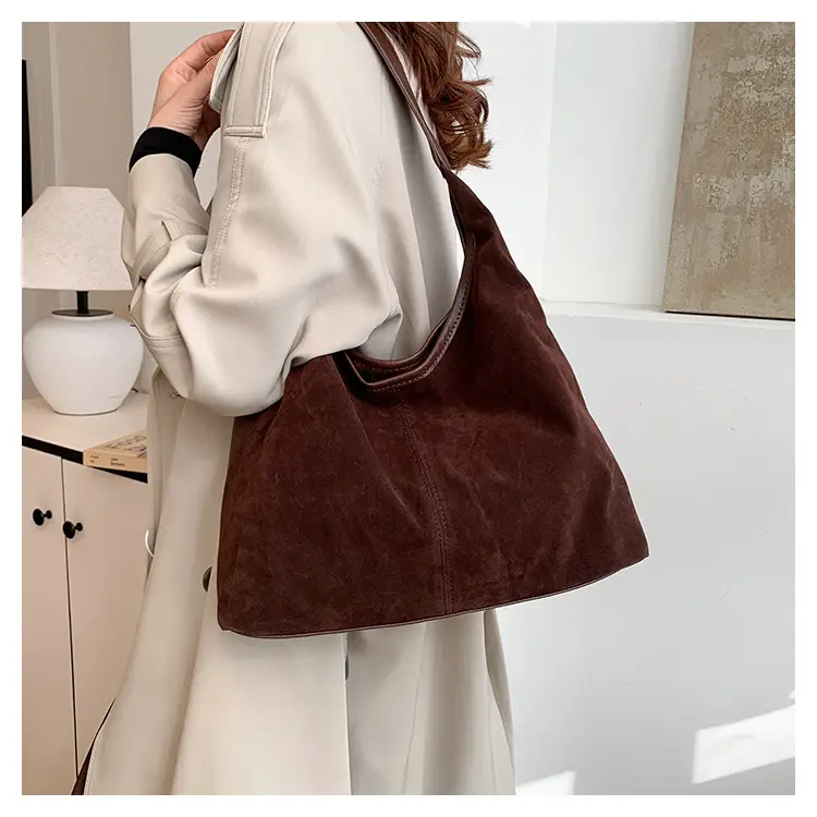 Women Retro Cross-Border Shoulder Bag Brown 2026 — feature 10