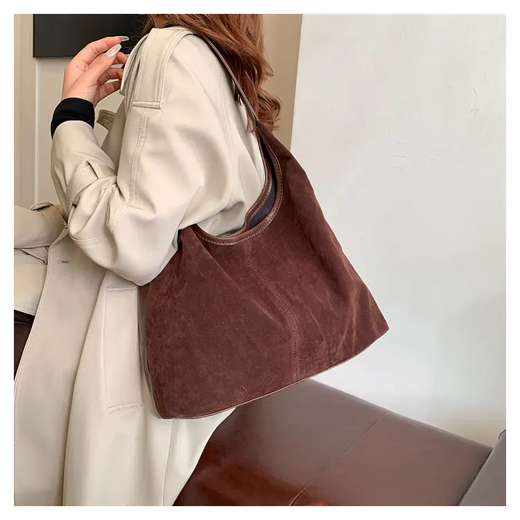 Women Retro Cross-Border Shoulder Bag Brown 2026 — feature 12
