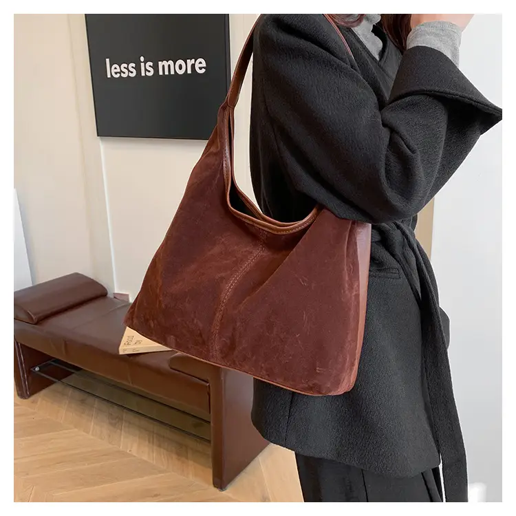 Women Retro Cross-Border Shoulder Bag Brown 2026 — feature 13