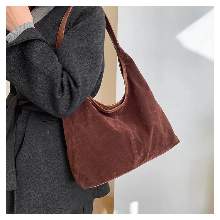 Women Retro Cross-Border Shoulder Bag Brown 2026 — feature 14