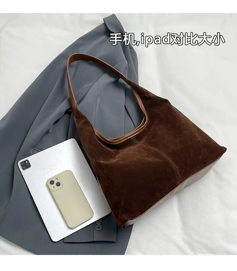 Women Retro Cross-Border Shoulder Bag Brown 2026 — feature 5