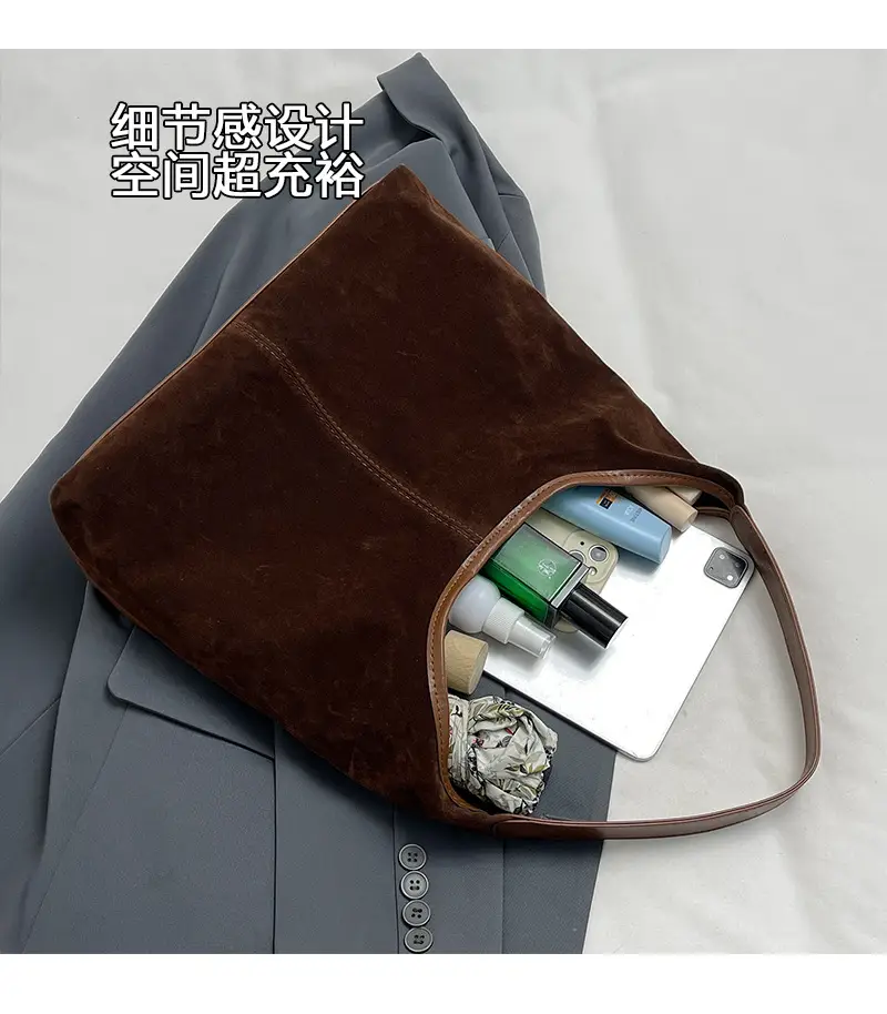 Women Retro Cross-Border Shoulder Bag Brown 2026 — feature 6