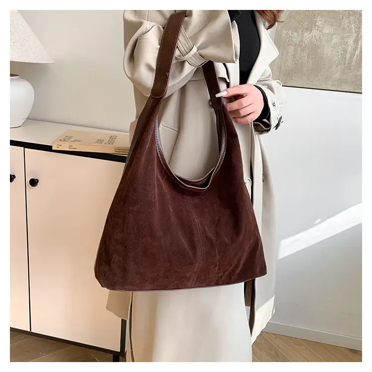 Women Retro Cross-Border Shoulder Bag Brown 2026 — feature 7