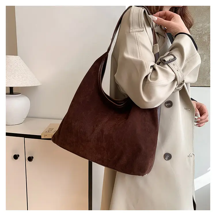 Women Retro Cross-Border Shoulder Bag Brown 2026 — feature 8