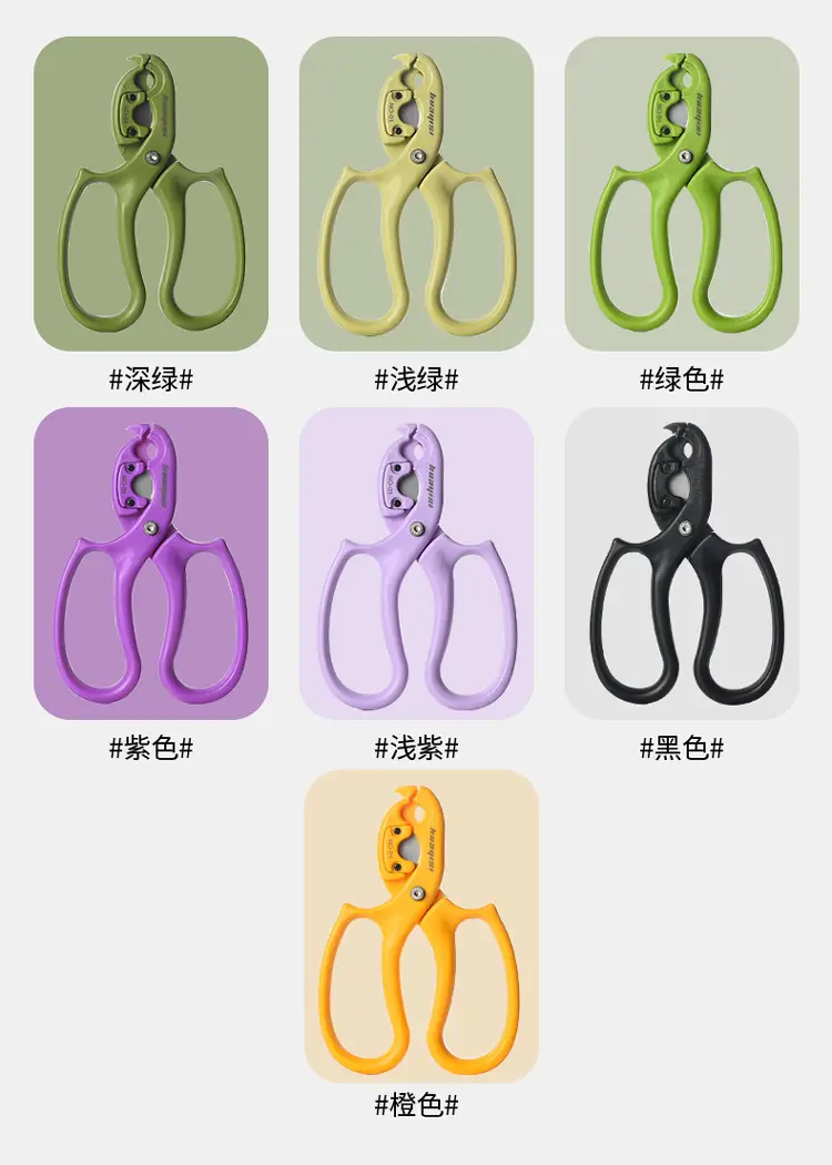 Multi-functional flower shop pruning leaves pruning flower arrangement flower cultivation can be changed blade multi-functional flower scissors — feature 12
