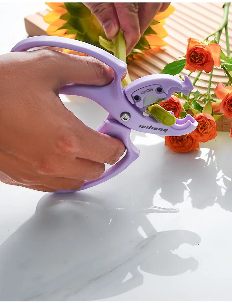 Multi-functional flower shop pruning leaves pruning flower arrangement flower cultivation can be changed blade multi-functional flower scissors — feature 22