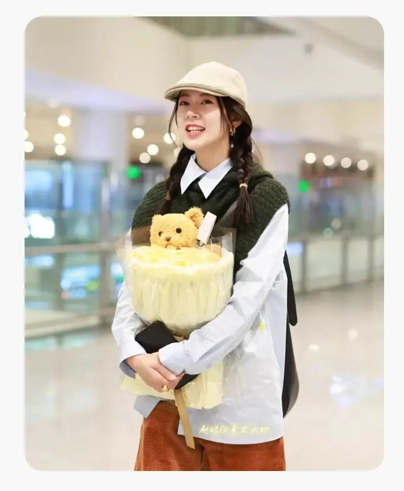 Women's Brown Forward Cap Autumn Winter Breathable Vintage Ins — feature 14