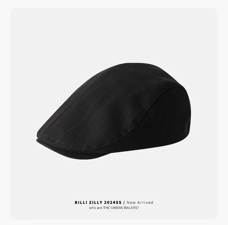 Women's Brown Forward Cap Autumn Winter Breathable Vintage Ins — feature 18