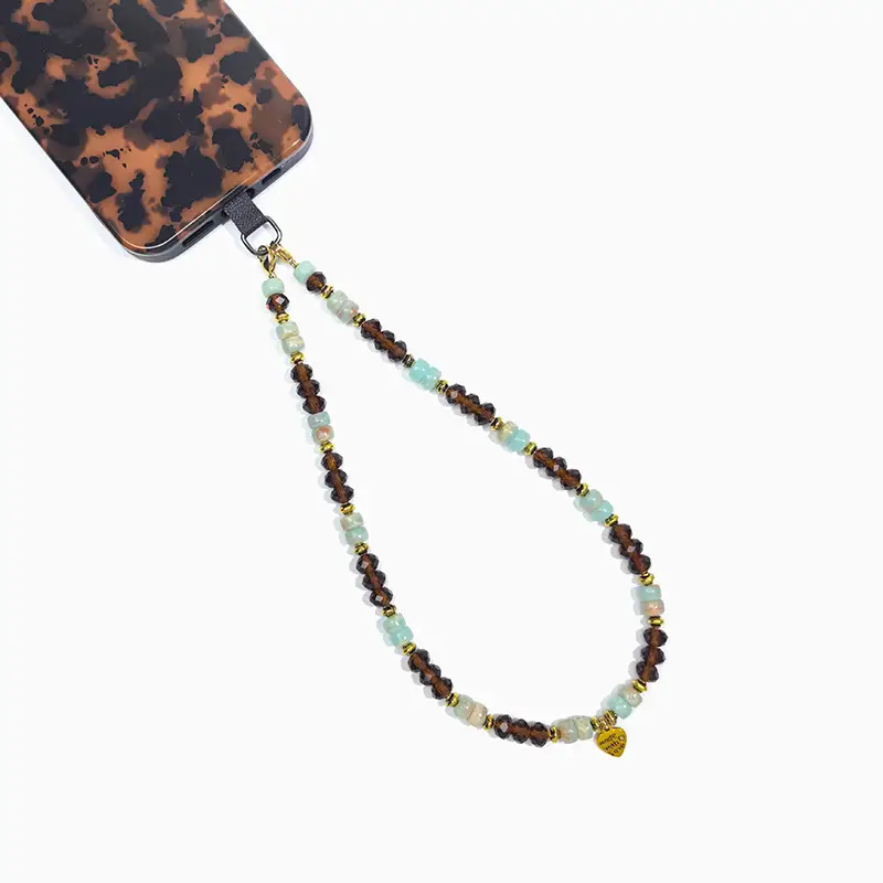 Maillard Crystal Beaded Necklace with Crossbody Design
