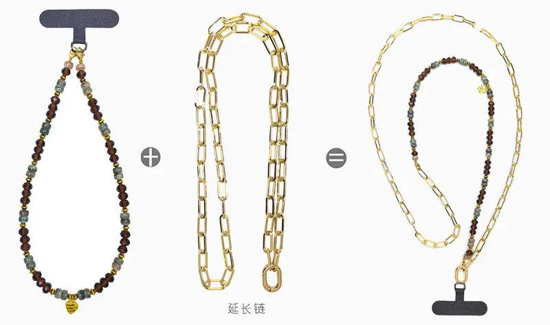 Maillard Crystal Beaded Necklace with Crossbody Design — feature 12