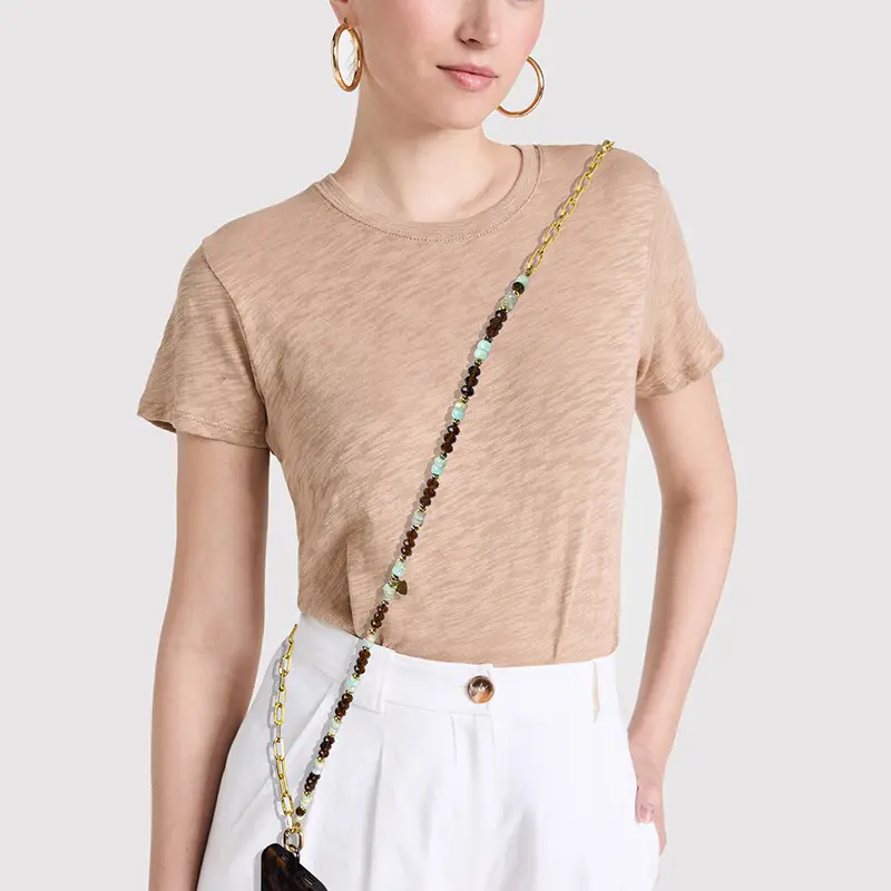 Maillard Crystal Beaded Necklace with Crossbody Design — feature 6
