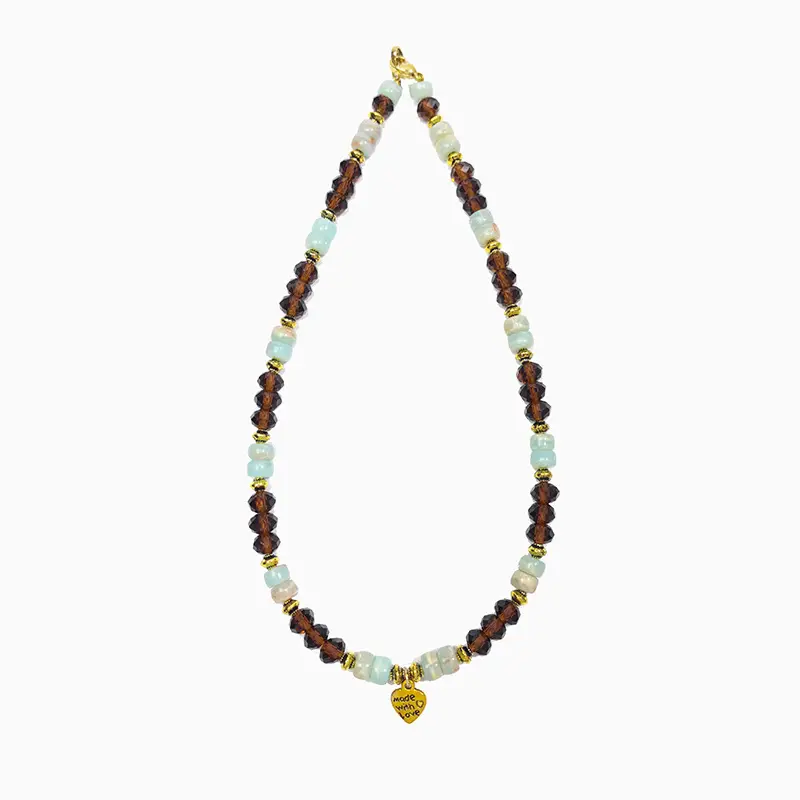 Maillard Crystal Beaded Necklace with Crossbody Design — feature 8