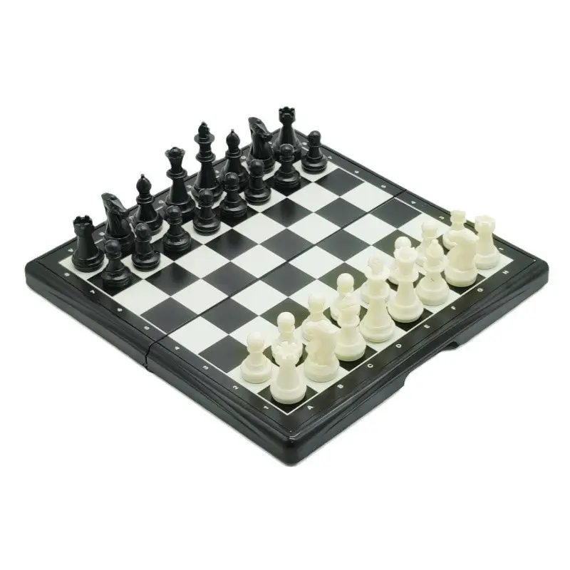 Mini Chess Adult Children Foldable Magnetic Portable International Travel Portable Compact Chess