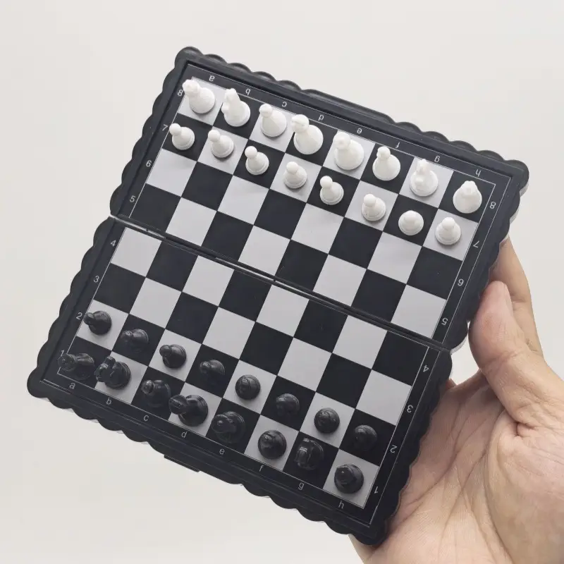 Mini Chess Adult Children Foldable Magnetic Portable International Travel Portable Compact Chess — feature 10
