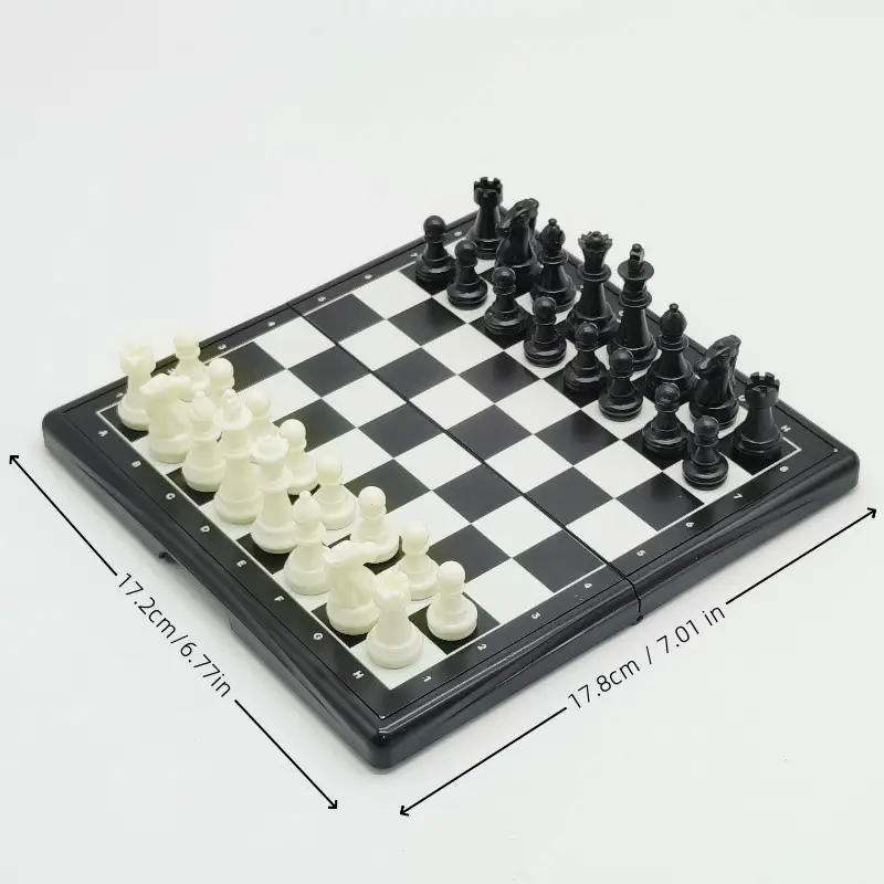Mini Chess Adult Children Foldable Magnetic Portable International Travel Portable Compact Chess — feature 3