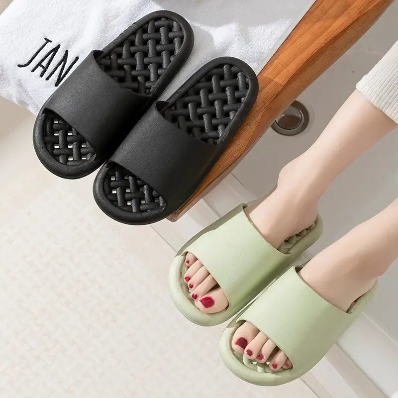 Water-Draining Slippers for Women, Quick-Drying Non-Slip Home Slippers with Hollow Design, Breathable Indoor Slippers for Men - Image 9