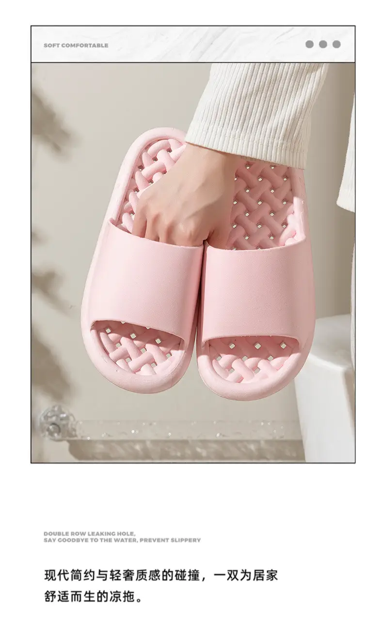 Water-Draining Slippers for Women, Quick-Drying Non-Slip Home Slippers with Hollow Design, Breathable Indoor Slippers for Men — feature 12