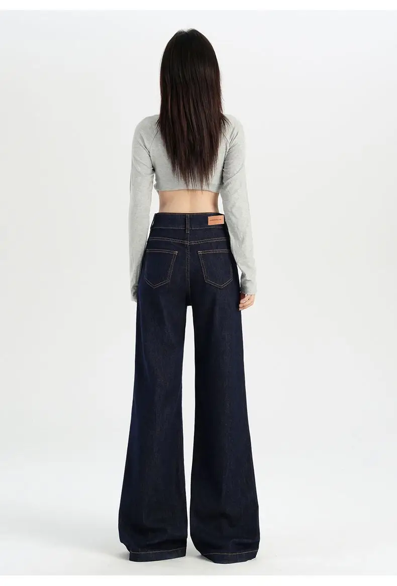 Dark Blue Vintage Wide Leg Jeans Women 2024 — feature 15