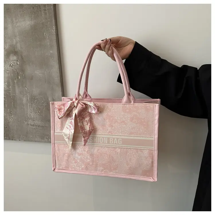 Women's Large Capacity Guofeng Tote Bag with Bow — feature 10