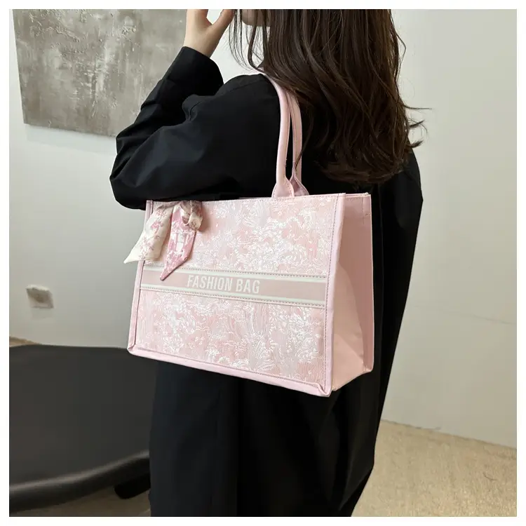 Women's Large Capacity Guofeng Tote Bag with Bow — feature 13